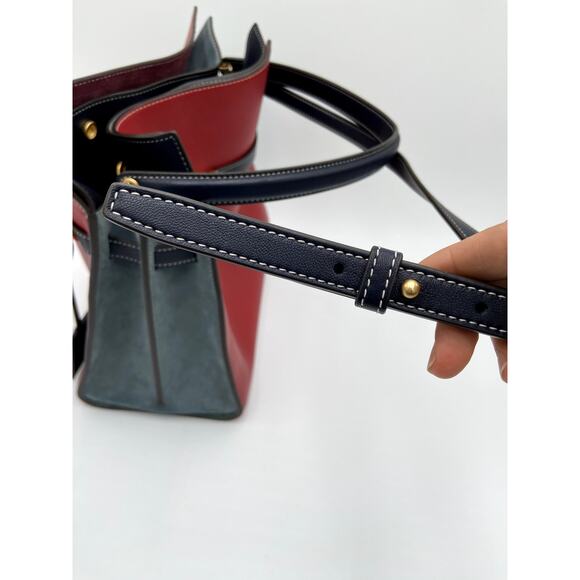 Tory Burch Lee Radziwill Double Bag in Red Apple - Picture 9 of 16